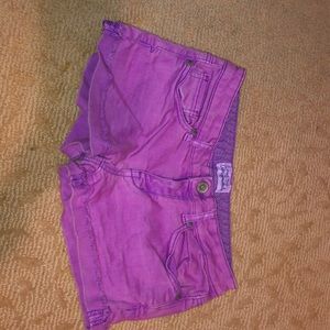 Purple shorts